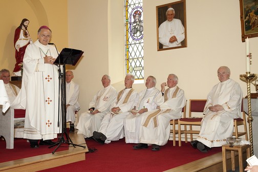 bishop leo at the ceremony