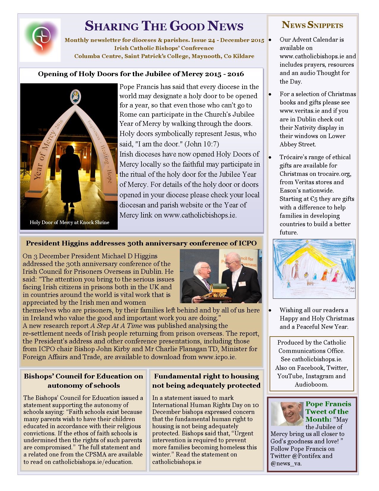 Sharing the Good News December 2015